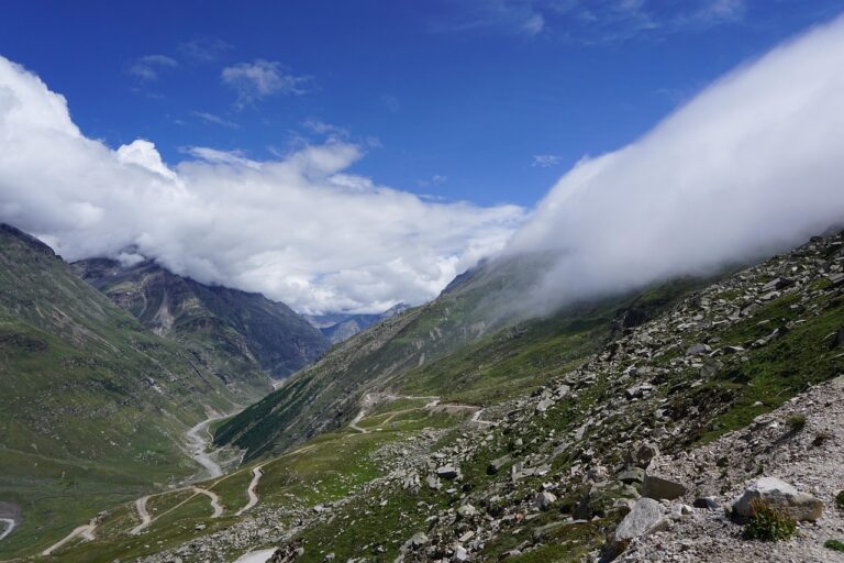 mountains, india, nature, himalayas, rothang, himachal pradesh